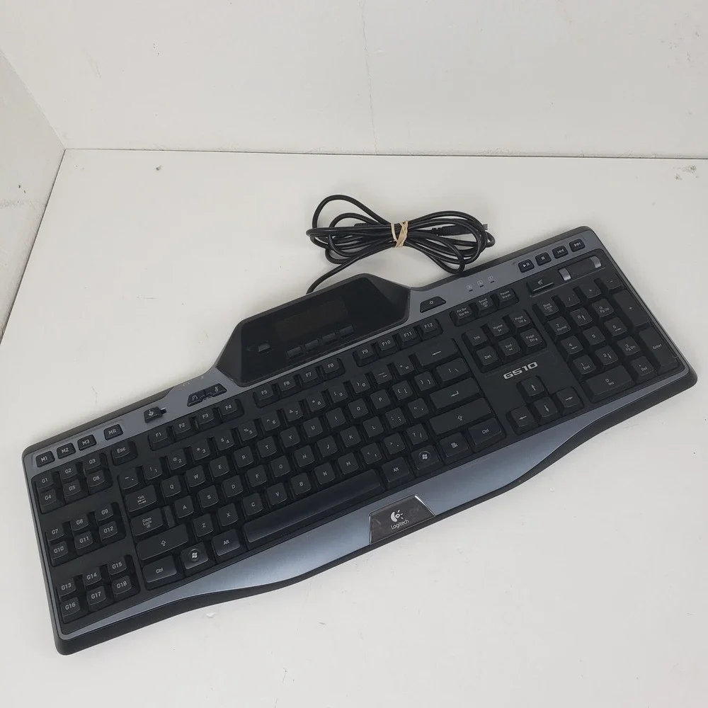 Logitech G510 Gaming Keyboard Y-U0010 Black Wired LCD GamePanel G-Keys